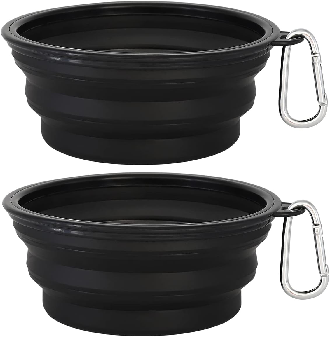 Large Collapsible Dog Bowls 2 Pack, 34Oz Foldable Dog Travel Bowl