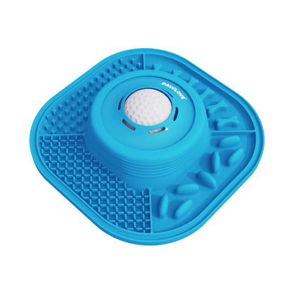 Pawlove Dog Food Slow Feeder Bowl - Ball-In Design Neater Feeder, 3/4 Cup Food-Grade Licking Bowl, Anti-Slip Rubber, Ball Movement Curbs Splash Mess, Bone Broth Ready, Dishwasher Safe, Puppy Anxiety Relief | Pet Feeding Supplies